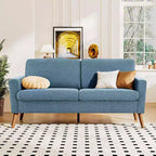 Dyonery 68 Canapé en tissu confortable avec coussin à ressorts en bois massif, siège profond moderne