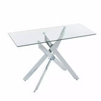Table basse avec plateau en verre Probe Hues 45.3 pouces