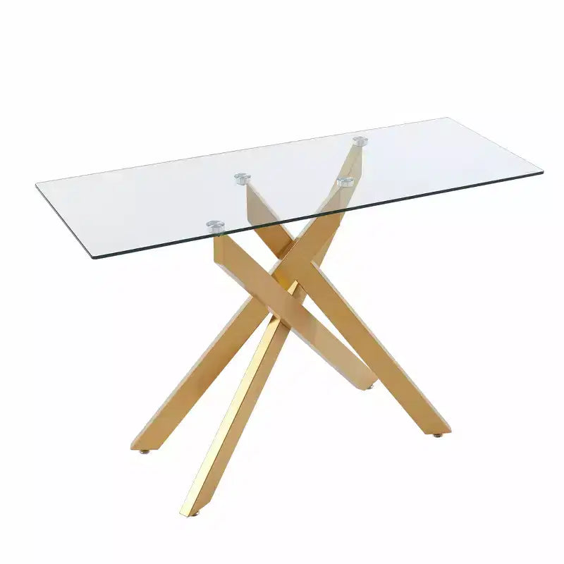 Table basse avec plateau en verre Probe Hues 45.3 pouces