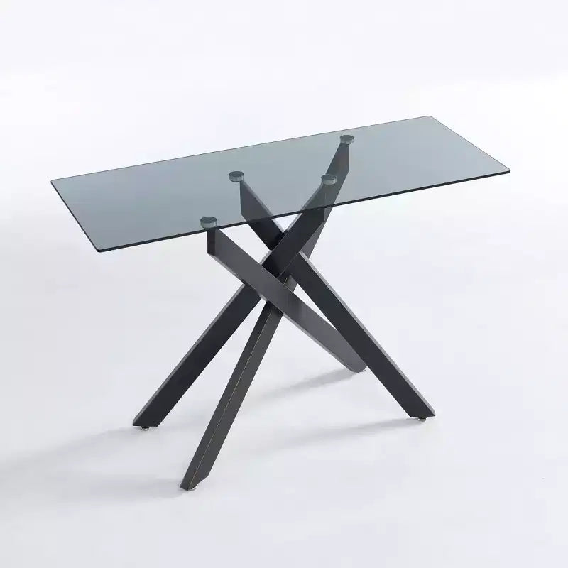 Table basse avec plateau en verre Probe Hues 45.3 pouces
