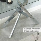 Table basse avec plateau en verre Probe Hues 45.3 pouces