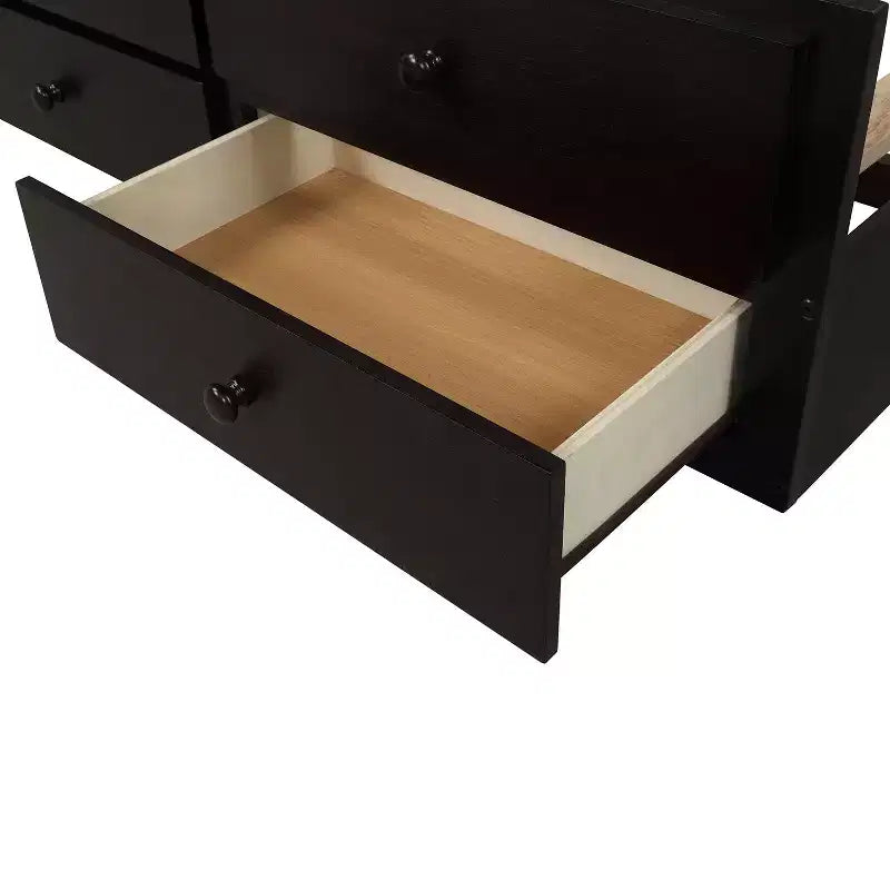 Lit superposé double avec échelle, barrière de sécurité, lit gigogne double avec 3 tiroirs pour chambre d'adolescent, meubles de chambre d'amis