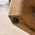 Table basse circulaire moderne en verre Okak, petite table à thé au design distinctif avec pieds en bois pour salon, réception, bureau, fermes