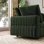 105 Modular Sectional Sofa - L-Shaped Velvet Couch with USB Charging (Emerald Green)