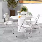 Lot de chaises pliantes Acekool en cuir PU rembourré – Pieds antidérapants, capacité de 159 kg, sièges empilables et portables pour événements