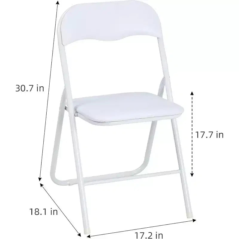 Lot de chaises pliantes Acekool en cuir PU rembourré – Pieds antidérapants, capacité de 159 kg, sièges empilables et portables pour événements