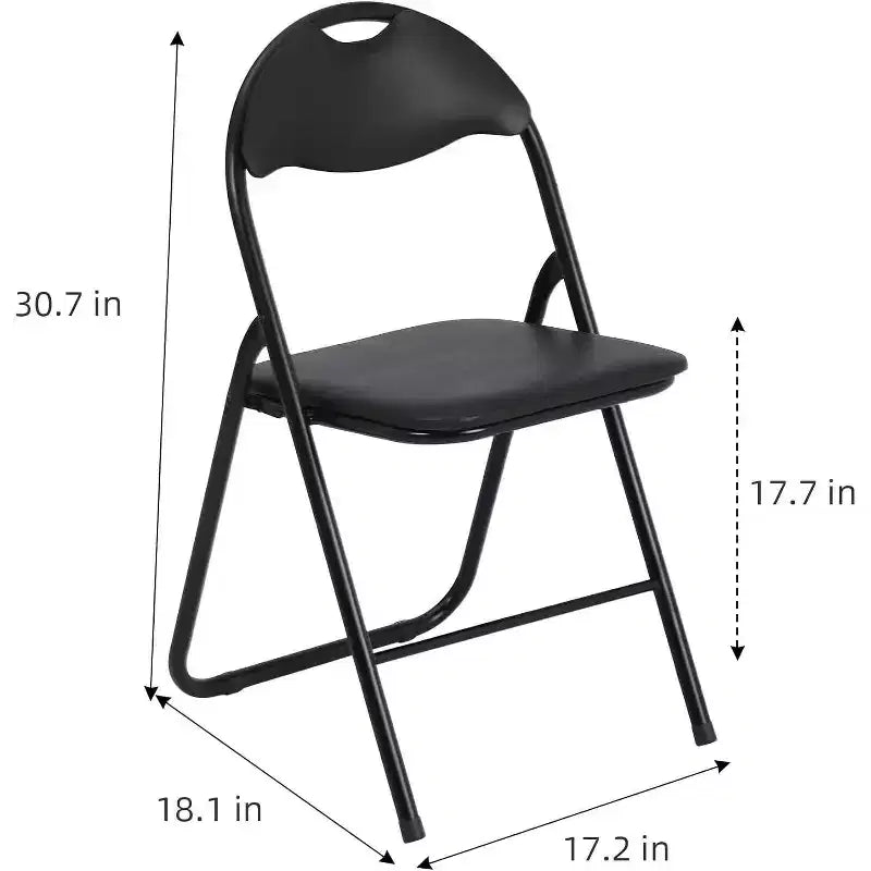 Lot de chaises pliantes Acekool en cuir PU rembourré – Pieds antidérapants, capacité de 159 kg, sièges empilables et portables pour événements