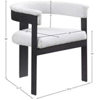 Meridian Furniture, Chaises de salle à manger Romeo Boucle (Lot de 2)