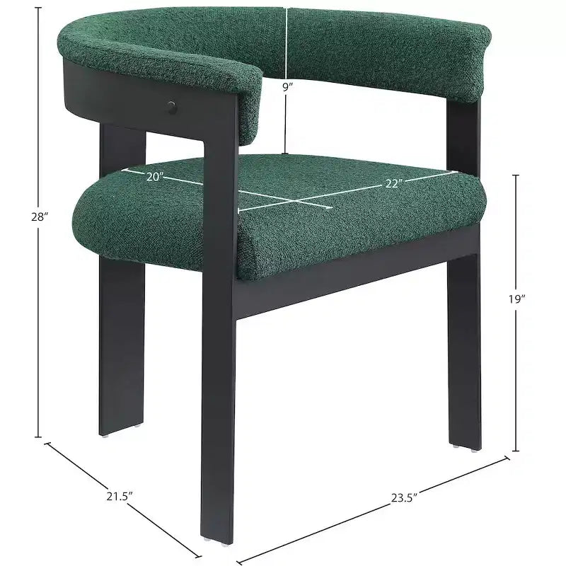 Meridian Furniture, Chaises de salle à manger Romeo Boucle (Lot de 2)