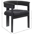 Meridian Furniture, Chaises de salle à manger Romeo Boucle (Lot de 2)