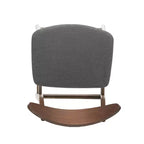 Tabouret de comptoir GDFStudio Cedric de 23,5 pouces en tissu et bois d'hévéa de style milieu de siècle (lot de 2)