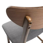 Tabouret de comptoir GDFStudio Cedric de 23,5 pouces en tissu et bois d'hévéa de style milieu de siècle (lot de 2)