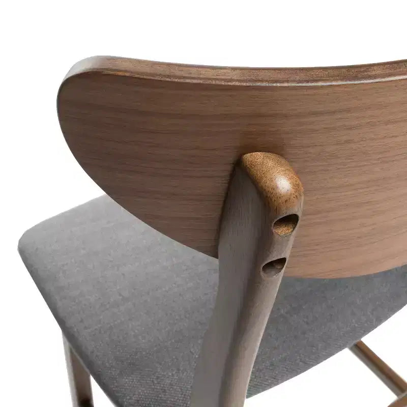Tabouret de comptoir GDFStudio Cedric de 23,5 pouces en tissu et bois d'hévéa de style milieu de siècle (lot de 2)