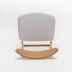 Tabouret de comptoir GDFStudio Cedric de 23,5 pouces en tissu et bois d'hévéa de style milieu de siècle (lot de 2)