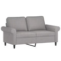 vidaXL 2-seater Sofa Dark Gray Polyester 2-seater 2-Seater Sofa