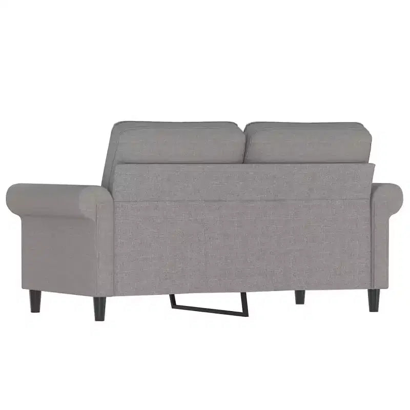 vidaXL Canapé 2 places Gris foncé Tissu 2 places