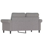 vidaXL Canapé 2 places Gris foncé Tissu 2 places