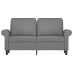 vidaXL Canapé 2 places Gris foncé Tissu 2 places