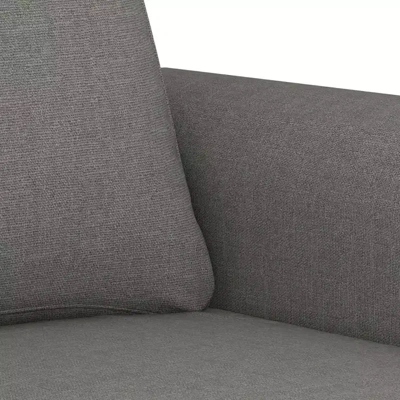 vidaXL Canapé 2 places Gris foncé Tissu 2 places