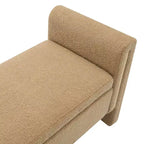 TUYOHW Banc de bout de lit moderne avec accoudoirs et rangement, grand repose-pieds rembourré, banc de fenêtre confortable pour salon, café