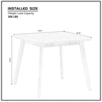 Okak Square Wooden Dining Table for 4 Kitchen Table Dining Table for Dining Room, Restaurant, Living Room