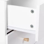 Karl Home 6-Drawer White Particle Board 25.98in. W Chest of Drawer