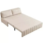 Canapé-lit convertible Mjkone W62inch, canapé-lit 3-en-1 moderne en tissu Leathaire, méridienne