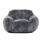 HomeStock Tore Faux Fur Foam Bean Bag Chair
