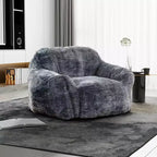 Pouf en mousse HomeStock Tore en fausse fourrure