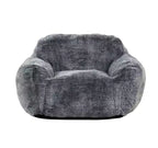 Pouf en mousse HomeStock Tore en fausse fourrure