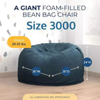 Pouf géant Ultimate Sack, chaise longue intérieure confortable et surdimensionnée