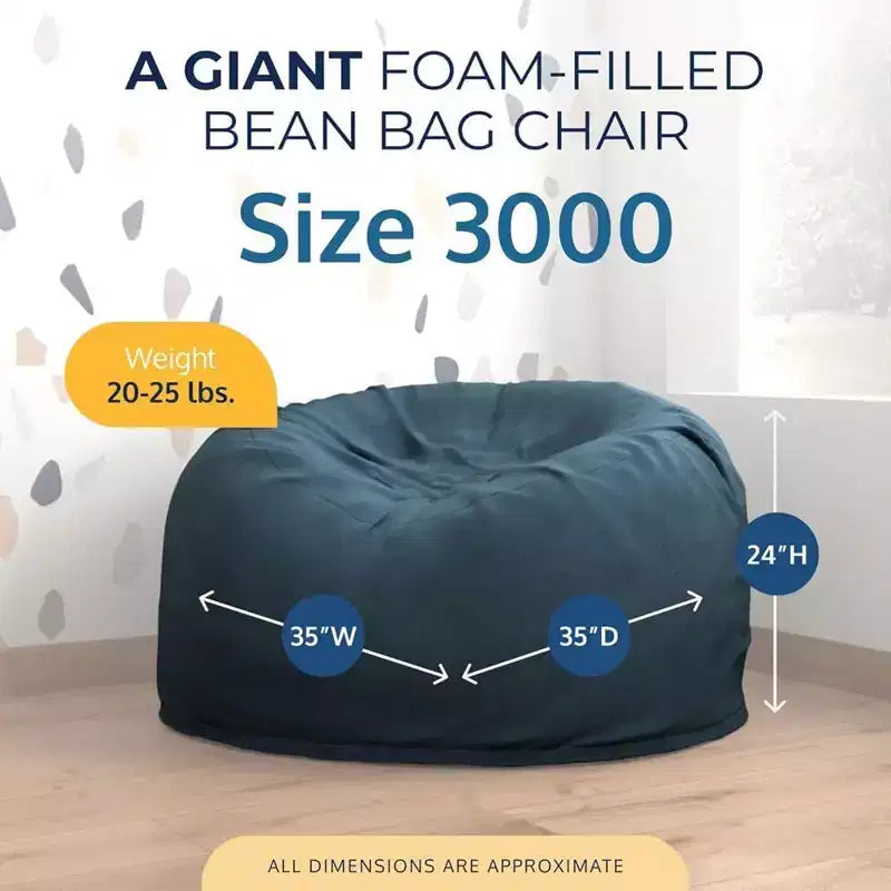 Pouf géant Ultimate Sack, chaise longue intérieure confortable et surdimensionnée
