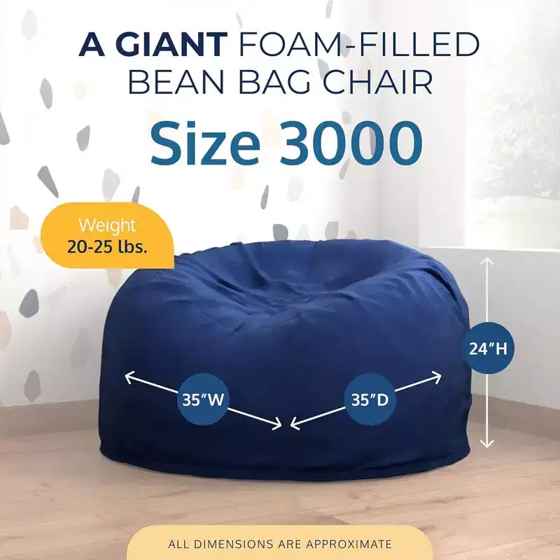 Pouf géant Ultimate Sack, chaise longue intérieure confortable et surdimensionnée