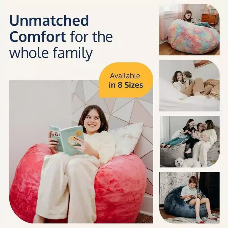 Pouf géant Ultimate Sack, chaise longue intérieure confortable et surdimensionnée