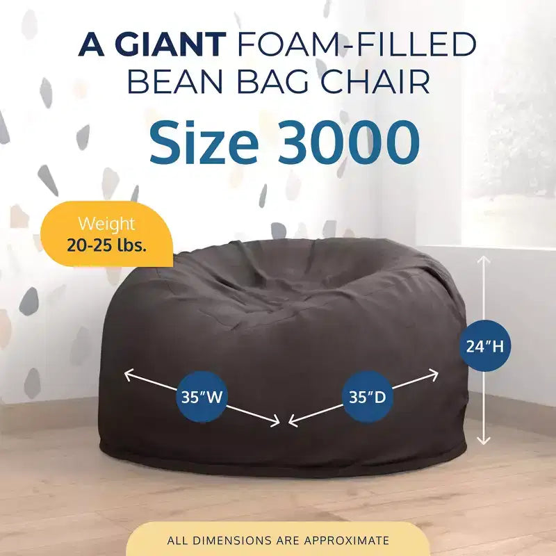 Pouf géant Ultimate Sack, chaise longue intérieure confortable et surdimensionnée