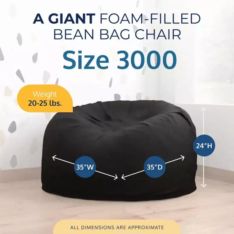 Pouf géant Ultimate Sack, chaise longue intérieure confortable et surdimensionnée