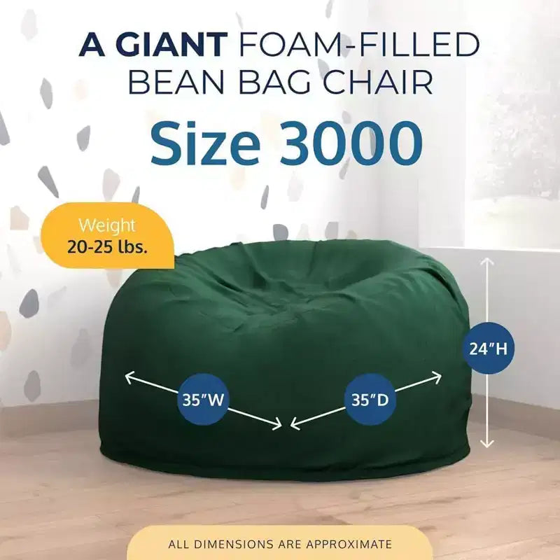 Pouf géant Ultimate Sack, chaise longue intérieure confortable et surdimensionnée