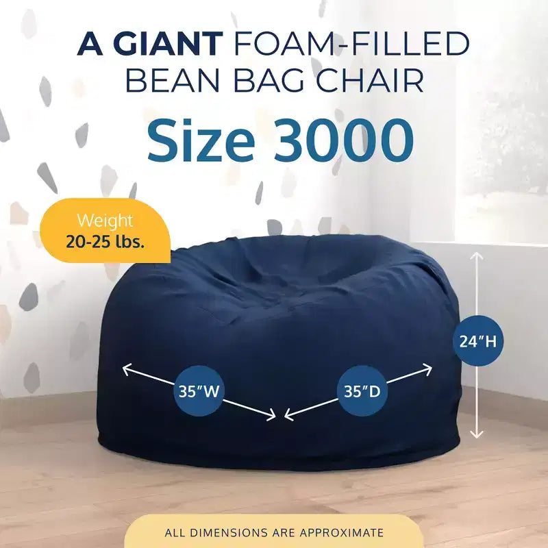 Pouf géant Ultimate Sack, chaise longue intérieure confortable et surdimensionnée