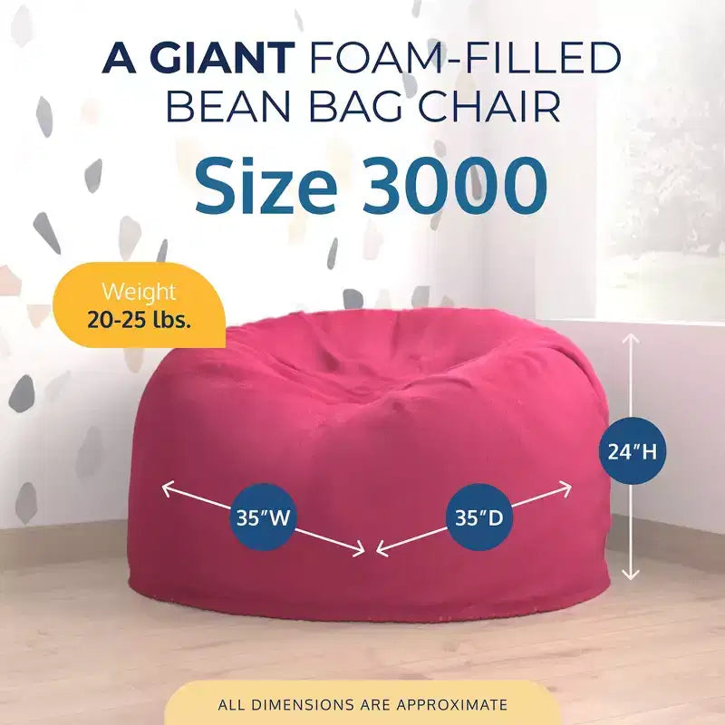 Pouf géant Ultimate Sack, chaise longue intérieure confortable et surdimensionnée