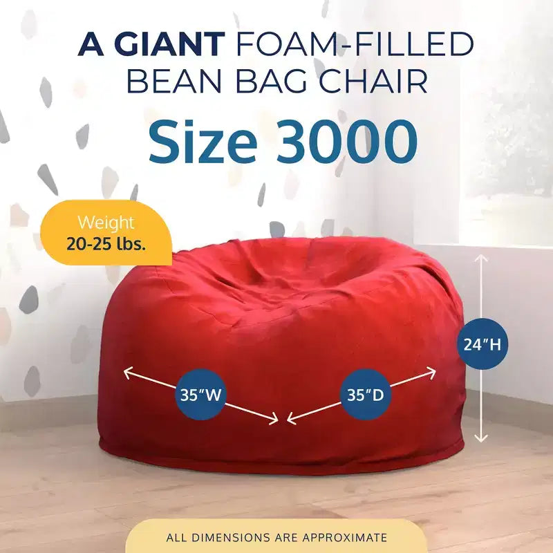 Pouf géant Ultimate Sack, chaise longue intérieure confortable et surdimensionnée