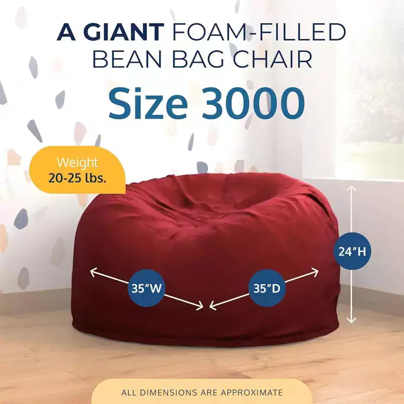 Pouf géant Ultimate Sack, chaise longue intérieure confortable et surdimensionnée