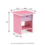 HOMLUX 2 tables de chevet, bout de canapé, avec tiroir et étagère ouverte