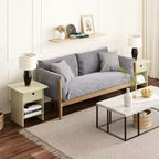 HOMLUX 2 tables de chevet, bout de canapé, avec tiroir et étagère ouverte
