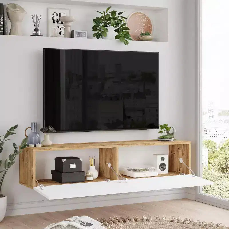 Meuble TV HomeStock Meuble de rangement avec étagères et portes