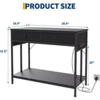 Meuble de support pour aquarium COZONY avec prise de courant, table d'aquarium en métal de 40 à 50 gallons avec tiroir, 300 kg