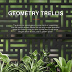 MAYEERTY Jardinière avec treillis en fer noir Arch Helen Street Style 01 72x35x16in Lot de 3 pièces