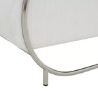 Fauteuil d'appoint à armature métallique Bethann - SFV5130 - Blanc/Argent - Safavieh Couture