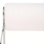 Fauteuil d'appoint à armature métallique Bethann - SFV5130 - Blanc/Argent - Safavieh Couture
