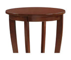 Table d'appoint HomeStock Belmont Mid-Century Moderne avec surface à niveaux multiples et design épuré pour lampes, livres et accessoires