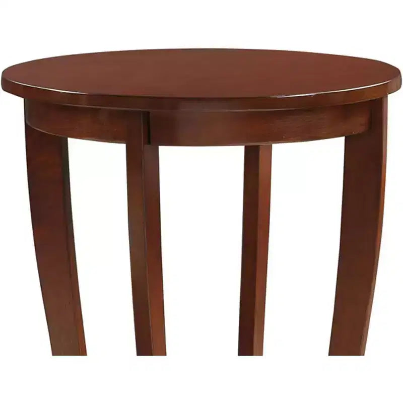 Table d'appoint HomeStock Belmont Mid-Century Moderne avec surface à niveaux multiples et design épuré pour lampes, livres et accessoires